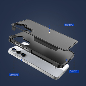 Hộp Matte <span class=keywords><strong>Armor</strong></span> Hai Lớp Rugged Chống Sốc Điện Thoại Trường Hợp Đối Với Samsung Galaxy A55 A54 A15 A14 S24 S25 5G Bền Cứng Bìa - Product Image 5
