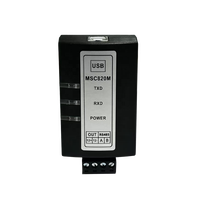 MSC820M : Convertisseur de communication industriel stable et isolé RS485 MODBUS-RTU vers USB avec alimentation 12VDC pour PLC/DCS/OP