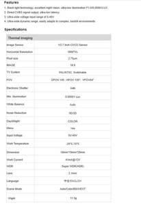 LST -S9 1800TVL กล้องมองกลางคืน 1/2.7 นิ้วเซ็นเซอร์ CMOS กล้อง FPV 145 °   DFOV ซุปเปอร์ WDR HDR 5‑40V แรงดันไฟฟ้ากว้างสำหรับโดรน FPV UAV - Product Image 3