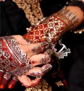 Pochoirs autocollants pour le henné, découpés à la <span class=keywords><strong>main</strong></span>, style islamique arabe, pour <span class=keywords><strong>mariage</strong></span>, 42*57cm, avec film protecteur - Product Image 5