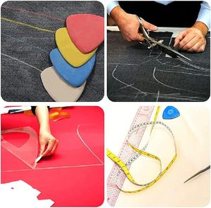 จีนขายส่งผ้าที่กําหนดเองชอล์กสามเหลี่ยมตัดรูปร่างเย็บชอล์กเครื่องหมาย - Product Image 4