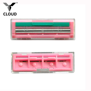 Rasoio di sicurezza usa e getta CLOUD a doppia lama con lame in acciaio inossidabile, cartucce intercambiabili per rasatura a umido <span class=keywords><strong>da</strong></span> <span class=keywords><strong>uomo</strong></span> - Product Image 4