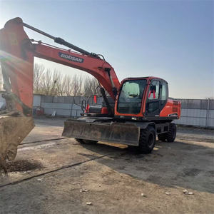 Excavadora de ruedas Doosan de Corea original, excavadora pequeña de 15 toneladas dh150 dh150w dh210, excavadoras usadas en buenas condiciones - Product Image 3