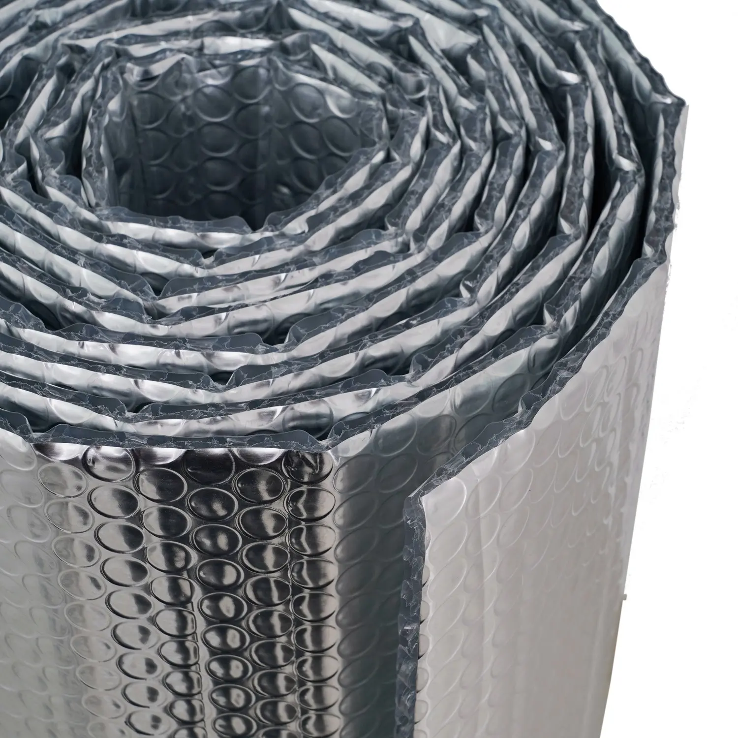 Foglio di pellicola riflettente a bolle superfici d'argento rivestimento in polietilene ad aria tubo di isolamento termico del tetto