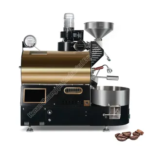 Torradores de café comercial e doméstico Omron Pid Termômetro duplo torrador de grãos de café para a indústria