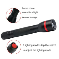 Lampe de travail LED en aluminium avec batterie sèche DC, lampe torche longue durée