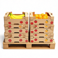 Boîte en carton ondulé pliable recyclable 10 kg Raisin pour l'exportation de fruits frais Transport maritime