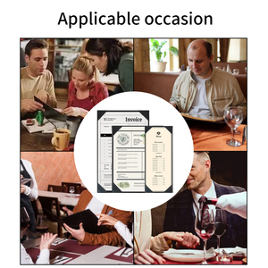 Tùy chỉnh nhà hàng thư mục menu thấp moq biểu tượng khác nhau A4 PU da nhà hàng menu bao gồm - Product Image 4