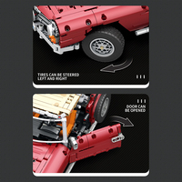 1: 10VINTAGE 280SL edisi statis Model mobil kota Vintage blok bangunan mobil olahraga dekorasi Model bata Puzzle anak-anak
