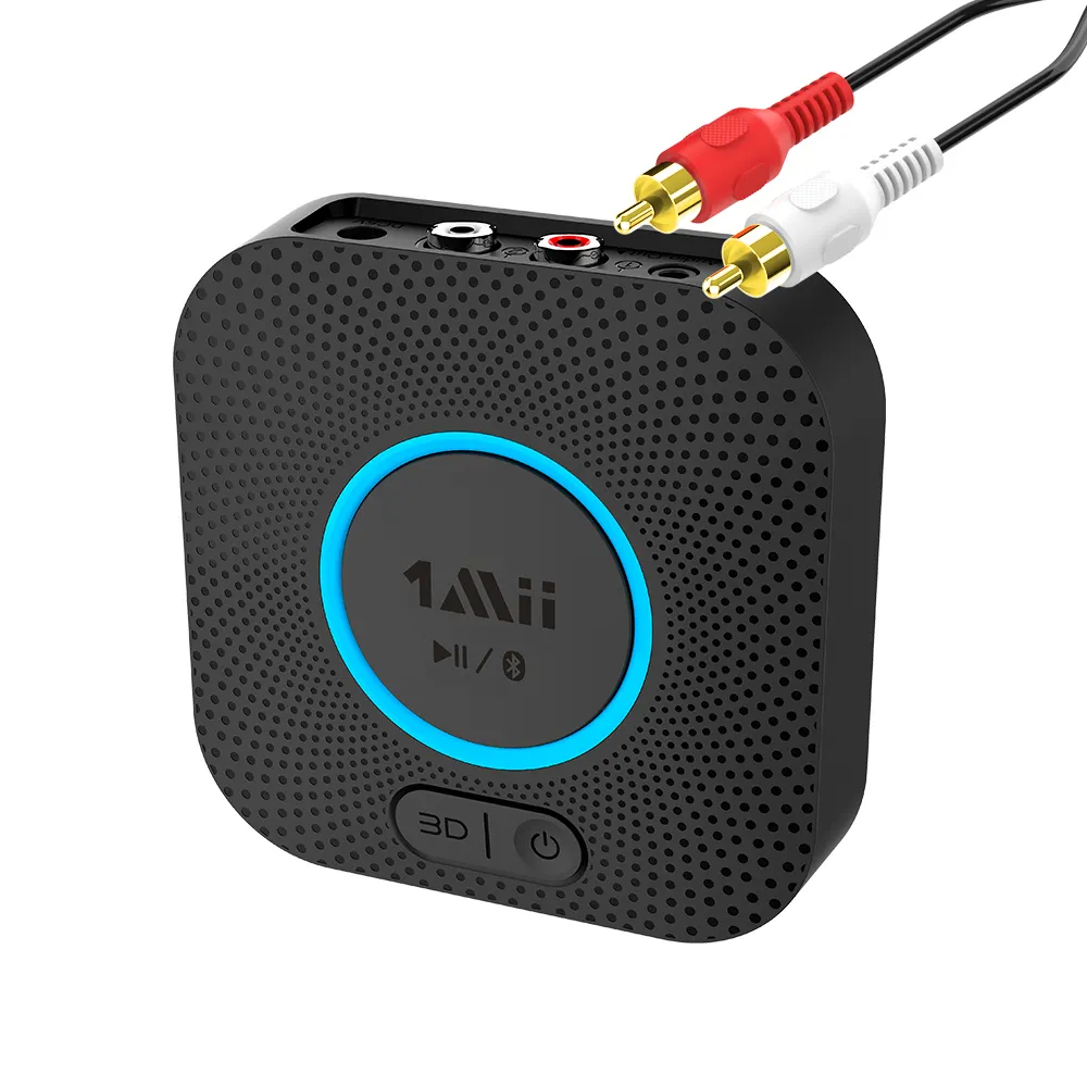 Amazon Giảm Giá Hàng Đầu Bộ Thu Nhạc Bluetooth 1Mii AptX LL Với Âm Thanh Vòm 3D Bộ Thu Âm Thanh Bluetooth AUX RCA Cho Âm Thanh Nổi Tại Nhà