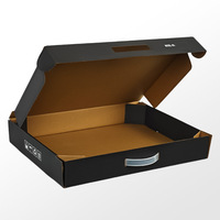 Boîte d'emballage en carton ondulé laminé imprimé sur mesure pour console de jeu, système de jeu haute performance, boîte d'expédition