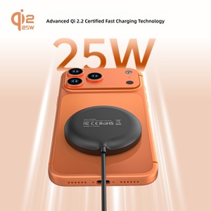 Chargeur sans fil magnétique ultra-fin <span class=keywords><strong>PD</strong></span> 25W <span class=keywords><strong>Q</strong></span> I2.2, chargeur rapide avec aimants puissants, chargeur sans fil Type-C pour smartphones - Product Image 1