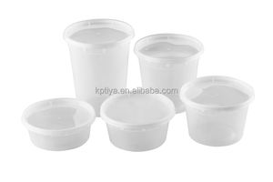Recipiente Redondo para Almacenamiento de Alimentos de Plástico PP de Grado Alimenticio, Libre de PFAS y BPA, Reutilizable, Apto para Microondas, Capacidad de 12 oz con Tapa - Product Image 5