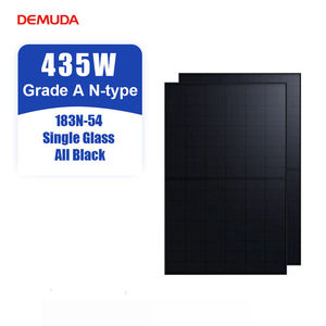 Module photovoltaïque monocristallin mono noir intégral de 435 W, type N, demi-cellule, verre simple, AII Black, pour usage industriel - Product Image 1