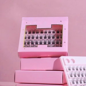 Bán buôn tự nhiên/đầy đủ Foxy Mèo Mắt DIY cụm lông mi phân đoạn dưới lông mi cá nhân DIY Lash mở rộng Kit tùy chỉnh - Product Image 3