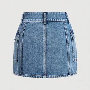 WS189 Custom Jean Skirts Women's Denim Mini Denim Skirt Jeans Skirt For Women