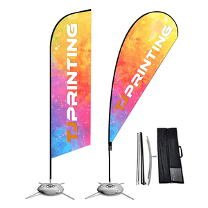 Offerte Speciali: Bandiera a Piuma in Poliestere con Asta in Alluminio, Stampa a Trasferimento Termico per Promozione Sportiva e Cerimonie di Apertura - Product Image 1