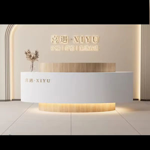 Escritorio <span class=keywords><strong>de</strong></span> recepción <span class=keywords><strong>de</strong></span> madera moderno <span class=keywords><strong>de</strong></span> gama alta para uso médico <span class=keywords><strong>dental</strong></span> en hoteles y oficinas - Product Image 4