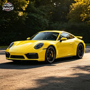 NIKO Film High Quality PET Signal Yellow Color Change Self Adhesive Vehicle Wrapping Film Automotive <b>Vinyl</b> - Product Image 1