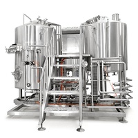 Équipement de brassage HG en acier inoxydable, microbrasserie artisanale personnalisée 3bbl/500L & 7bbl/600L avec garantie de 6 ans et PLC