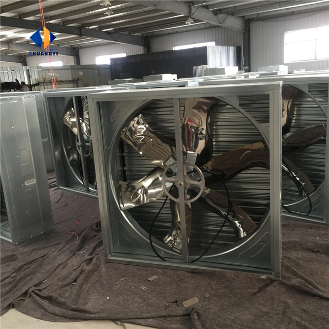 Free Standing Industrial Extractor Axial Flow Fan with Stainless Steel Blades 1.5KW Copper Motor for Greenhouse Chicken Farm Use