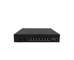 컴팩트 데스크탑 네트워크 어플라이언스 인텔 셀러론 3865U 1.8 GHz 듀얼 코어 프로세서 8 LAN 2 SFP