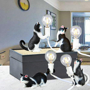 Lampe Chat Nordique Créative pour Salon, Chambre, Magasin de Vêtements, Décoration, Lampe de Table Animaux, Mini Lampe Chat, Veilleuse - Product Image 4