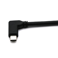 Cable USB 3.0 OTG Tipo C de Alta Velocidad 10Gbps, Adaptador USB C en Ángulo Recto de 90 Grados para Laptop, Tablet y Smartphone