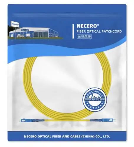 Cabo de remendo de fibra óptica simplex, cabo de alta qualidade jumper g652d/g657a sc apc para sc apc 2mm 3mm pvc/lszh