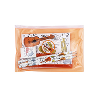 Ensemble de papeterie scolaire personnalisé avec design musical, ensemble cadeau de papeterie