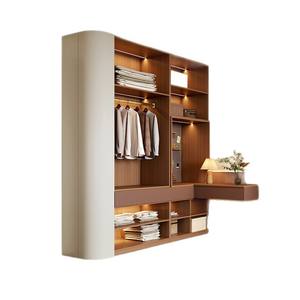 Armario Moderno Empotrado, Sistema <span class=keywords><strong>de</strong></span> Guardarropa Integrado, Muebles <span class=keywords><strong>de</strong></span> Dormitorio Personalizados para Toda la Casa, Armario <span class=keywords><strong>de</strong></span> Madera con Gran Capacidad <span class=keywords><strong>de</strong></span> Almacenamiento para Ropa - Product Image 1
