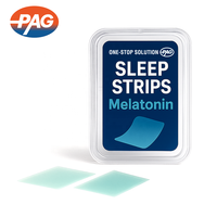 Bande de mélatonine végétalienne avec supplément fondant rapide sans sucre B6 marque privée bande de mélatonine végétalienne film oral de sommeil