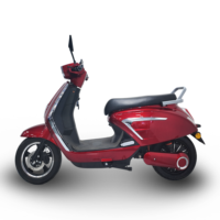 Moto électrique style cyclomoteur en aluminium, moteur sans balais, 6 vitesses, frein à tambour, économique, pour la ville, moteur roue arrière, batterie au plomb électronique