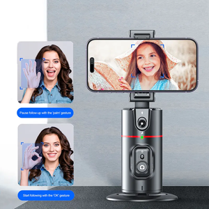 P02 AI Facial Recognition Gimbal 360 degree Auto Rotation Gesture Control Detachable Phone Stand - Product Image 2