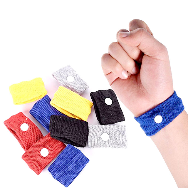 Nausea Relief Acupressure Wristbands for Pregnant Women & Seasick Relief 100% Cotton Fashion Soft Bracelets