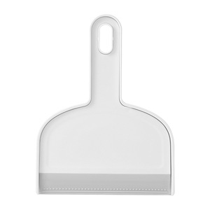 2 In 1 Mini Broom And Dustpan Set Plastic White Gray Desktop Cleaning Tool For Home Office Use - Product Image 5