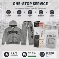 Sweat à capuche zippé en coton surdimensionné, délavé effet acide, brodé, personnalisé pour homme, avec strass et effet vieilli, ensembles de sweats à capuche vintage