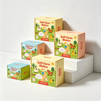 Jouet puzzle sonore imprimé sur mesure, boîte en papier rigide, thème ferme pour enfants, expédition rapide en 72h, carton ondulé recyclable et portable