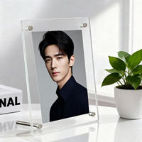 Support de table portable pour 67 photos/postales de 6 pouces, 7 cartes postales et 8 photos A4, style minimaliste moderne