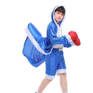 Unisex <strong>Kids</strong> Boxing Sportswear Shorts and Jacket Red Blue Satin Robe <strong>Costume</strong> <strong>for</strong> Boys Halloween/<strong>Career</strong> Day Cosplay Dress - Product Image 6