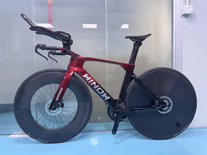 Xe đạp đua cá nhân hoàn chỉnh Winowsports New <span class=keywords><strong>Carbon</strong></span>, xe đạp ba môn phối hợp với bộ nhóm chuyển động L-TWOO er9 di2, xe đạp đua thời gian TT129 ARB02, tay lái khí động học - Product Image 2