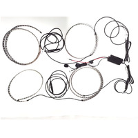 Kit de bande de tube de voiture 12V RVB néon LED lumière ambiante rénovation lumineuse universelle nouveau modèle capot et corps Underglow Kit Auto accessoires