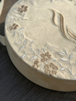 Boîte à cartes d'invitation de mariage élégante avec ruban, emballage en papier, broderie en velours, boîte à cartes cadeaux de mariage personnalisée de luxe pour les invités