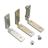 Connecteur d'angle dissimulé en L sans poignée en aluminium pour meuble, cadre de porte et quincaillerie de fixation