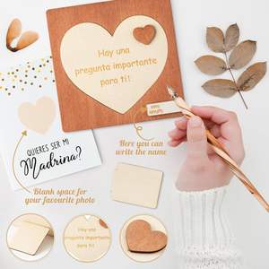 Sculpture de <span class=keywords><strong>famille</strong></span> gravée à la main pour la fête des mères anniversaire cadeau Photo de bureau cartes d'annonce en bois écologiques cadre Photo - Product Image 4