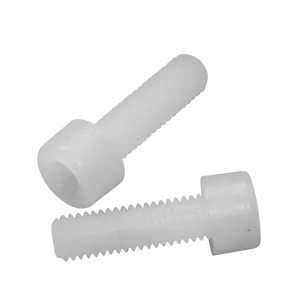 PVC PEEK PP PC PVDF plastic screws and nut made in china