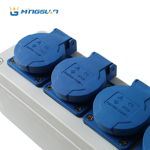 Boîte de jonction électrique industrielle avec prise de courant à emboîtement, 2 prises, matériau ABS/PC, étanche IP67 - Product Image 6