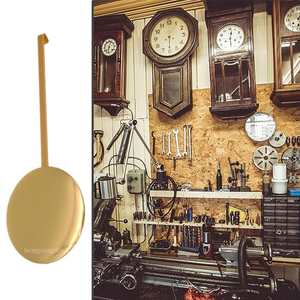 <span class=keywords><strong>Pendolo</strong></span> in Metallo per Orologio <span class=keywords><strong>a</strong></span> <span class=keywords><strong>Pendolo</strong></span>, Design <span class=keywords><strong>a</strong></span> Disco/Cilindrico per Orologio da Parete al Quarzo, Accessorio per Riparazione Fai-da-Te - Product Image 6