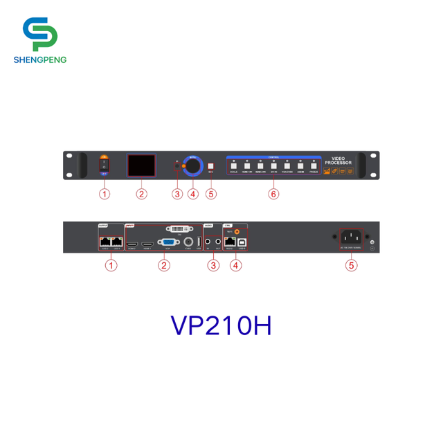 Huidu Three-in-One LED Video Processor HD-VP210H for Advertising and Video Wall HD LED Display