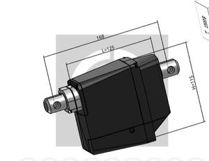 CST DJ820 Rail 12V 1200N Nouveau moteur à roulement à billes avec tige de poussée DJ820 12V 1200N Actionneur linéaire Tige de poussée linéaire DJ8 - Product Image 6